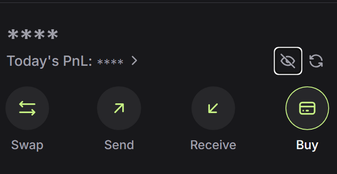 Jupiter Wallet actions