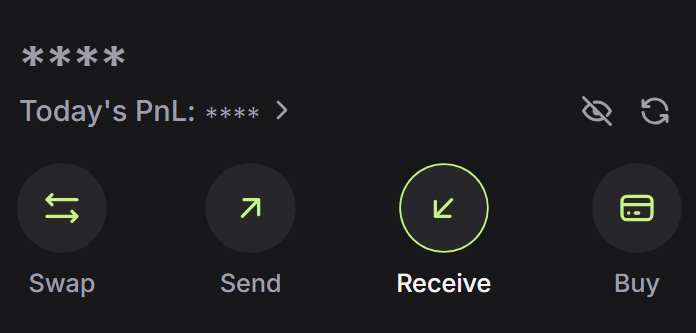 Receive SOL in Jupiter Wallet