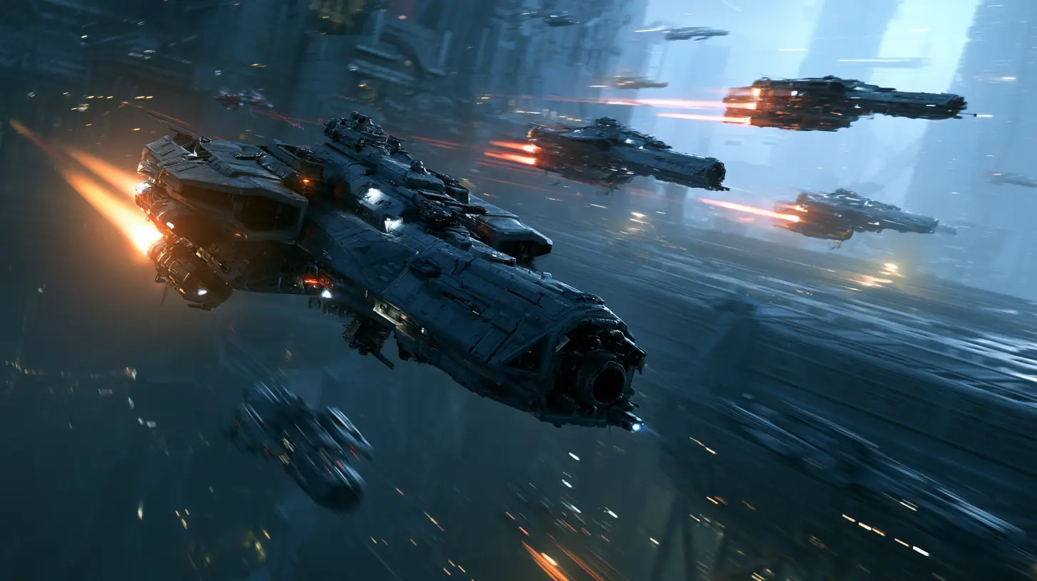 Liberation Army warships race into the forbidden passage toward the Underspace Systems